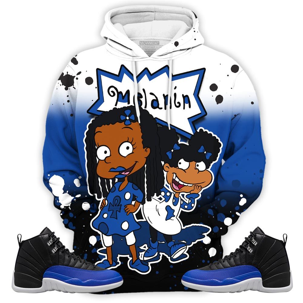 Rugrats 80S Baby Martin Tv Sneaker Shirt Match Retro Hyper Royal 12S, Jordan 12 Hyper Royal Hoodie Sweatshirt Tee All Over Print MKO Shirt