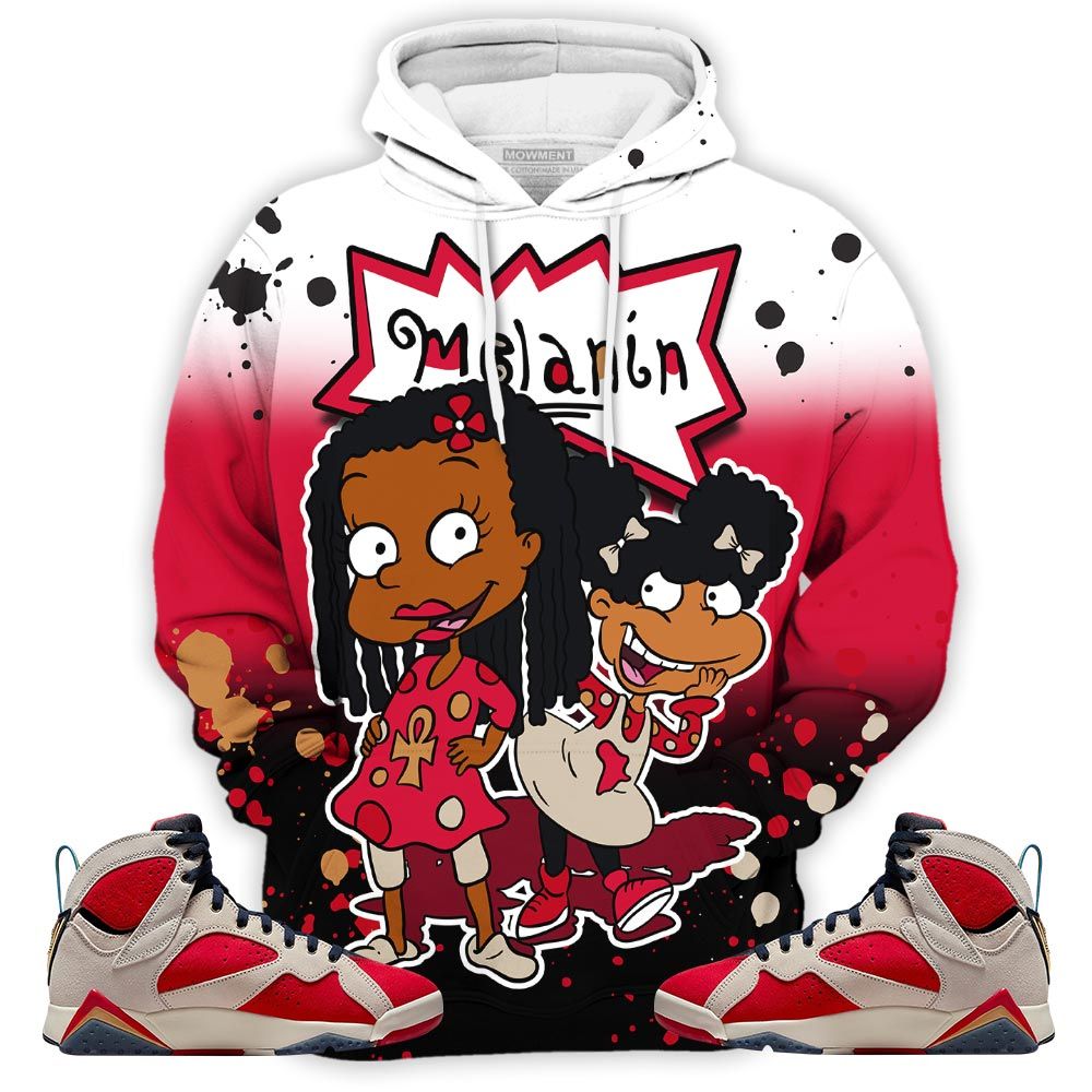 Rugrats 80S Baby Martin Tv Sneaker Shirt Match Retro Trophy Room 7S, Jordan 7 Trophy Room Hoodie Sweatshirt Tee All Over Print MKO Shirt