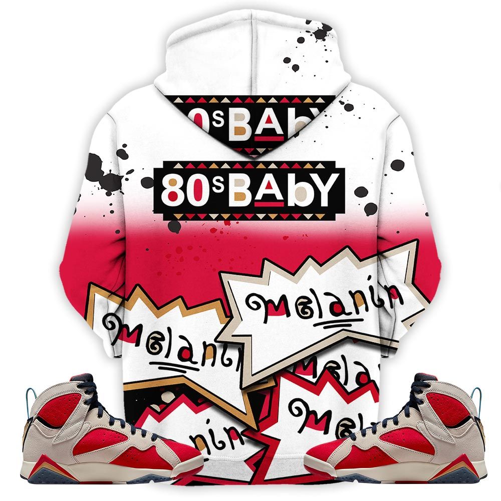 Rugrats 80S Baby Martin Tv Sneaker Shirt Match Retro Trophy Room 7S, Jordan 7 Trophy Room Hoodie Sweatshirt Tee All Over Print MKO Shirt