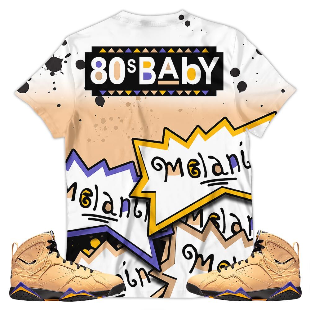 Rugrats 80S Baby Martin Tv Sneaker Shirt Match Retro Vachetta Tan 7S, Jordan 7 Se Afrobeats Hoodie Sweatshirt Tee All Over Print MKO Shirt