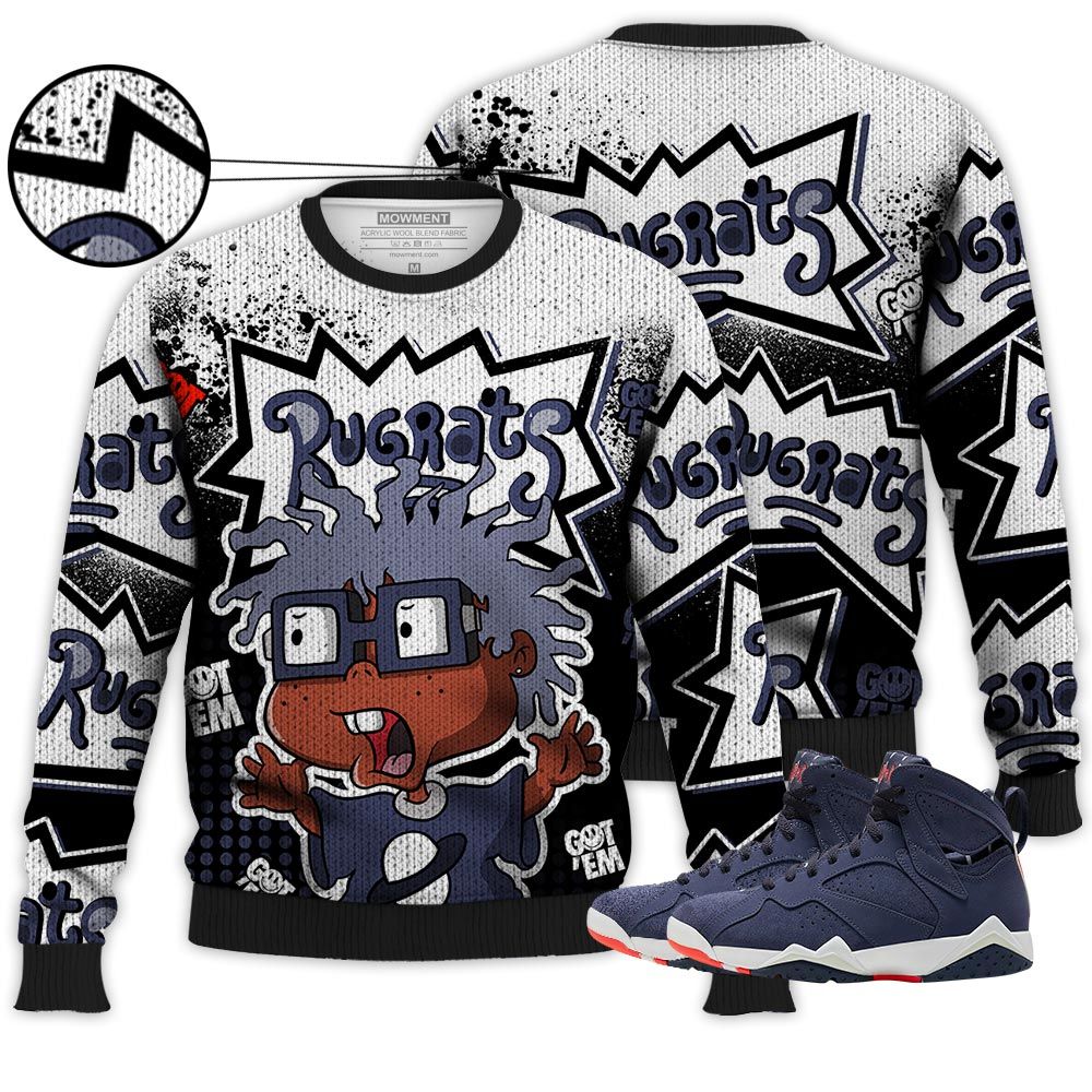 Rugrats 80S Cartoon 90S Sneaker Shirt Match 7 Neutral Indigo, Jordan 7 Quai 54 Hoodie Sweatshirt Tee All Over Print MKO Shirt Rugrats 80S Cartoon 90S Sneaker Shirt Match 7 Neutral Indigo, Jordan 7 Quai 54 Hoodie Sweatshirt Tee All Over Print MKO Shirt