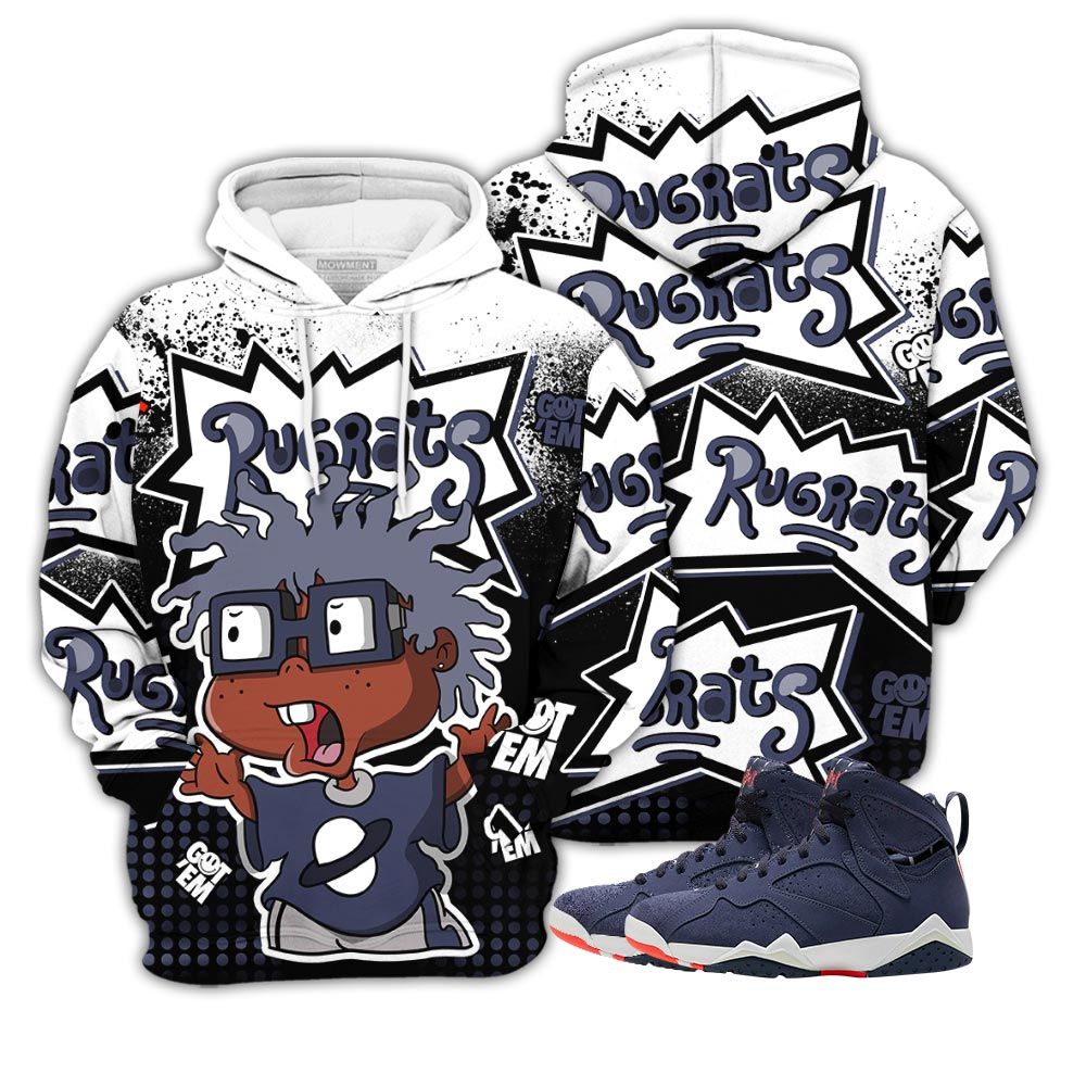 Rugrats 80S Cartoon 90S Sneaker Shirt Match 7 Neutral Indigo, Jordan 7 Quai 54 Hoodie Sweatshirt Tee All Over Print MKO Shirt Rugrats 80S Cartoon 90S Sneaker Shirt Match 7 Neutral Indigo, Jordan 7 Quai 54 Hoodie Sweatshirt Tee All Over Print MKO Shirt