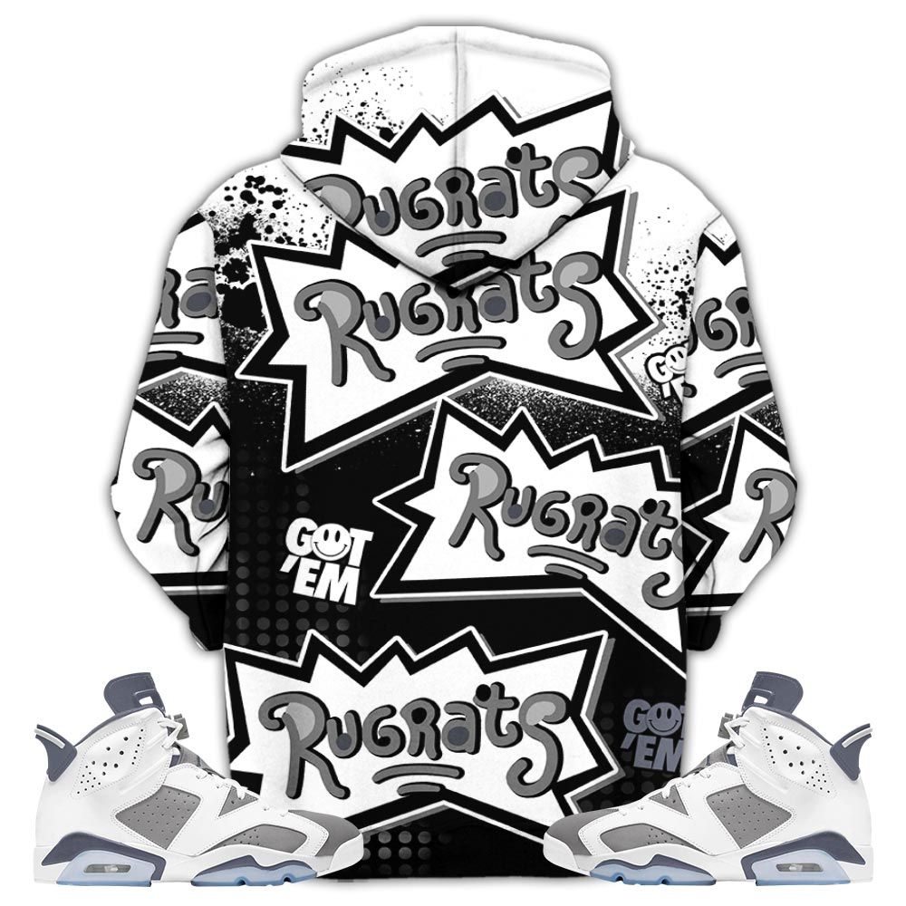 Rugrats 80S Cartoon 90S Sneaker Shirt Match Retro Cool Grey 6S, Jordan 6 Cool Grey Hoodie Sweatshirt Tee All Over Print MKO Shirt