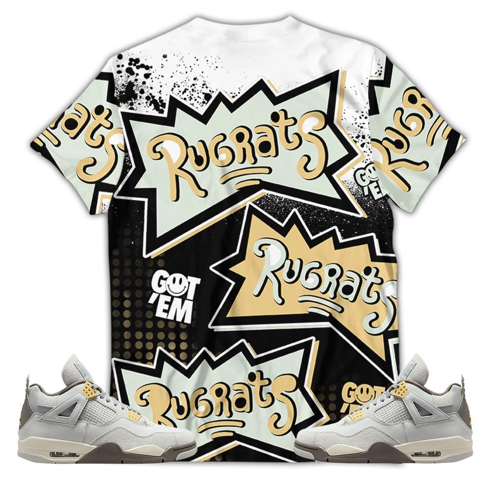 Rugrats 80S Cartoon 90S Sneaker Shirt Match Retro Craft 4S, Jordan 4 Craft Photon Dust Hoodie Sweatshirt Tee All Over Print MKO Shirt