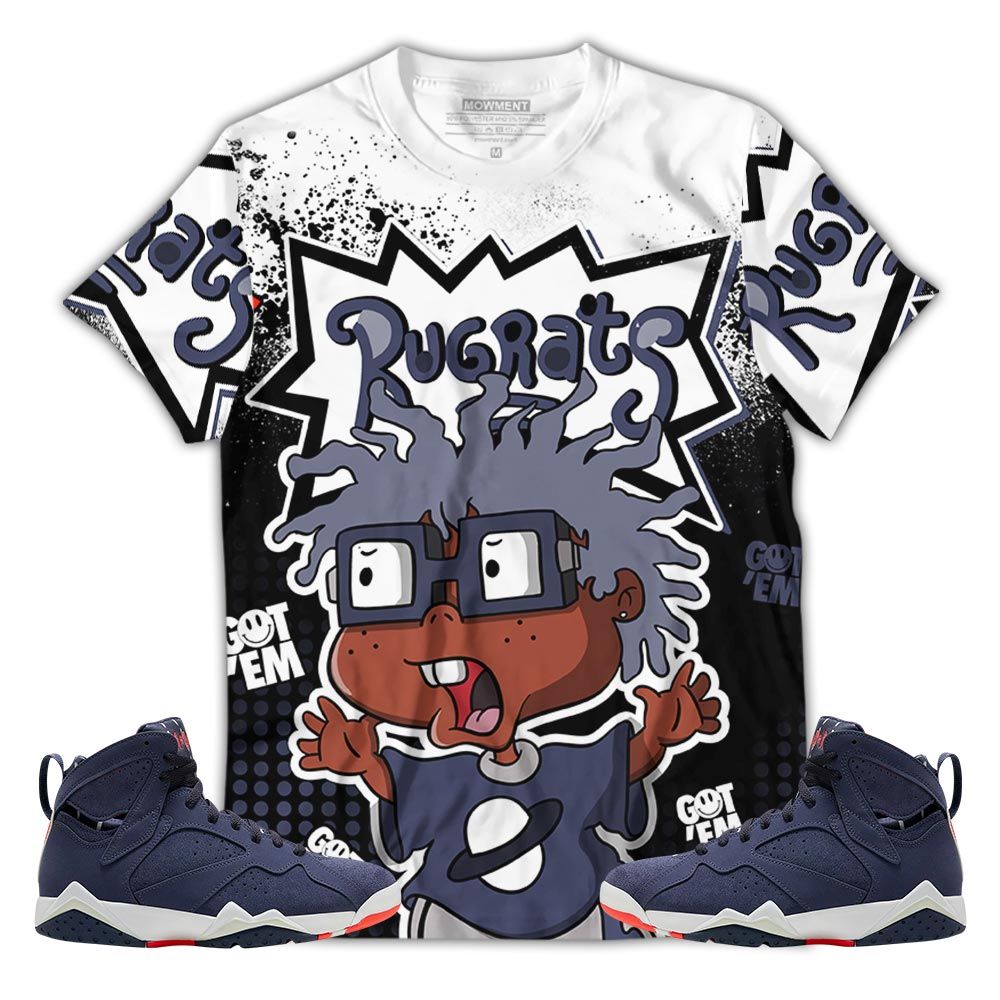 Rugrats 80S Chuckie Sneaker Shirt Match 7 Neutral Indigo, Jordan 7 Quai 54 Hoodie Sweatshirt Tee All Over Print MKO Shirt Rugrats 80S Chuckie Sneaker Shirt Match 7 Neutral Indigo, Jordan 7 Quai 54 Hoodie Sweatshirt Tee All Over Print MKO Shirt