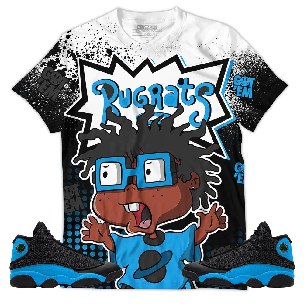 Rugrats 80S Melanin Cartoon 90S Sneaker Shirt Match Black University Blue 13S, Jordan 13 Black University Blue 2022 Hoodie Sweatshirt Tee All Over Print MKO Shirt Rugrats 80S Melanin Cartoon 90S Sneaker Shirt Match Black University Blue 13S, Jordan 13 Black University Blue 2022 Hoodie Sweatshirt Tee All Over Print MKO Shirt