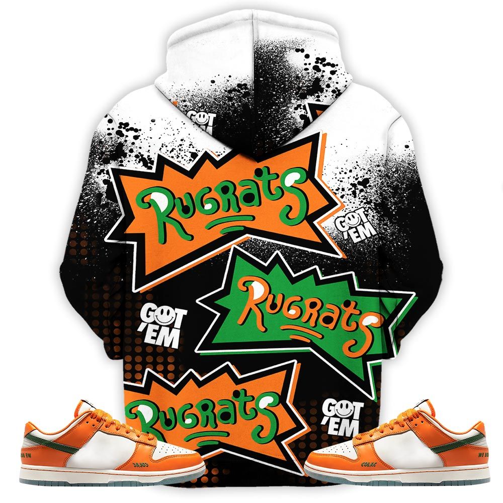 Rugrats 80S Melanin Chuckie Sneaker Shirt Match Dunk Low Florida Am, Dunk Low Florida Am University Hoodie Sweatshirt Tee All Over Print MKO Shirt