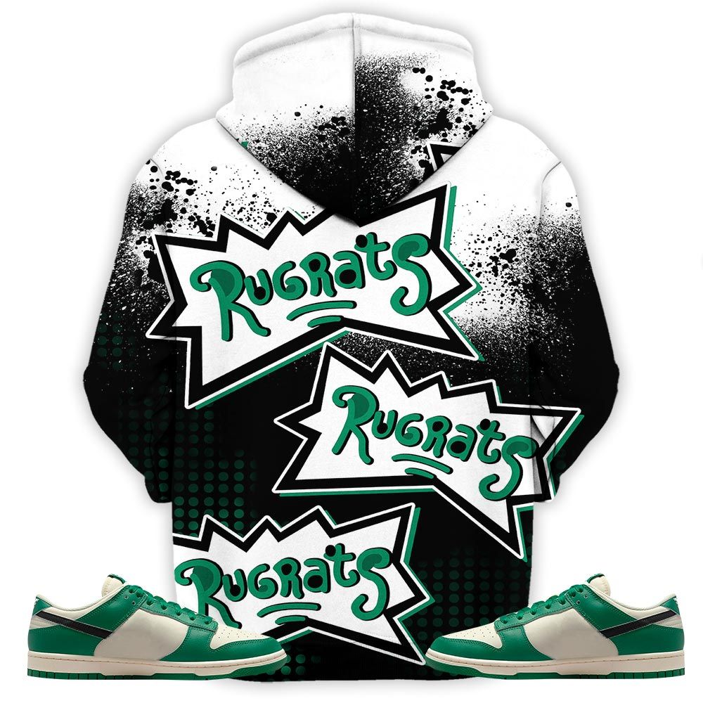 Rugrats 80S Melanin Chuckie Sneaker Shirt Match Dunk Low Lottery, Dunk Low Lottery Green Hoodie Sweatshirt Tee All Over Print MKO Shirt