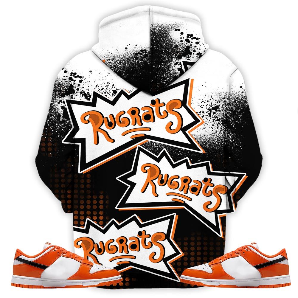 Rugrats 80S Melanin Chuckie Sneaker Shirt Match Dunk Low Orange Black, Dunk Low Patent Halloween Hoodie Sweatshirt Tee All Over Print MKO Shirt