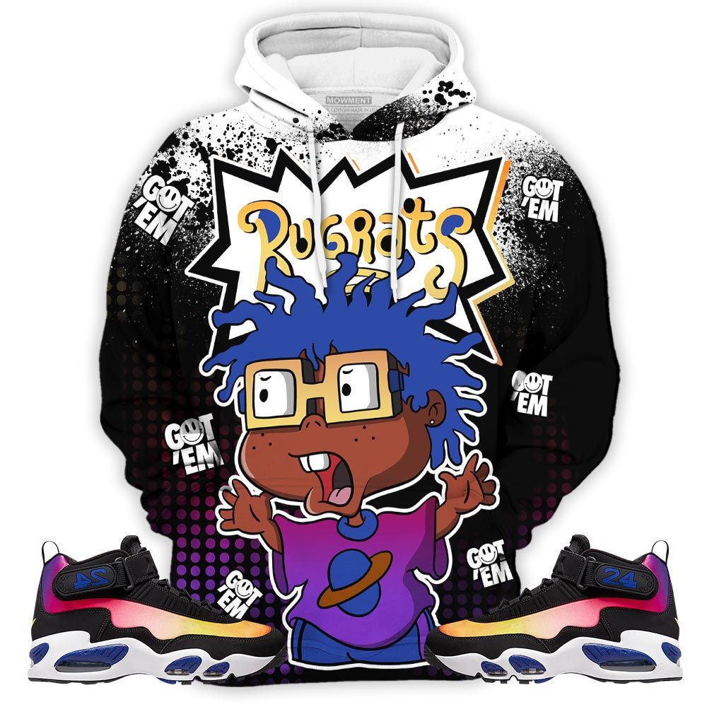 Rugrats 80S Melanin Chuckie Sneaker Shirt Match Max 1 Los Angeles, Air Griffey Max 1 Los Angeles Hoodie Sweatshirt Tee All Over Print MKO Shirt