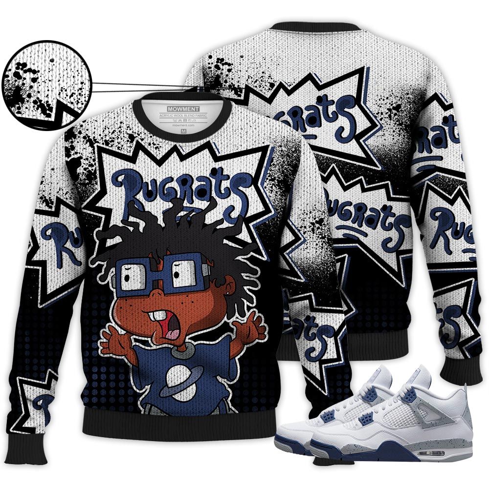Rugrats 80S Melanin Chuckie Sneaker Shirt Match White Midnight Navy 4S, Jordan 4 Retro Midnight Navy Hoodie Sweatshirt Tee All Over Print MKO Shirt Rugrats 80S Melanin Chuckie Sneaker Shirt Match White Midnight Navy 4S, Jordan 4 Retro Midnight Navy Hoodie Sweatshirt Tee All Over Print MKO Shirt
