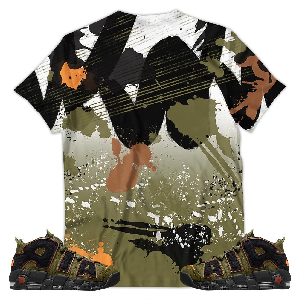 Rugrats 90S Watercolor Sneaker Shirt Match 96 Cargo Khaki, Air More Uptempo Cargo Khaki Hoodie Sweatshirt Tee All Over Print MKO Shirt