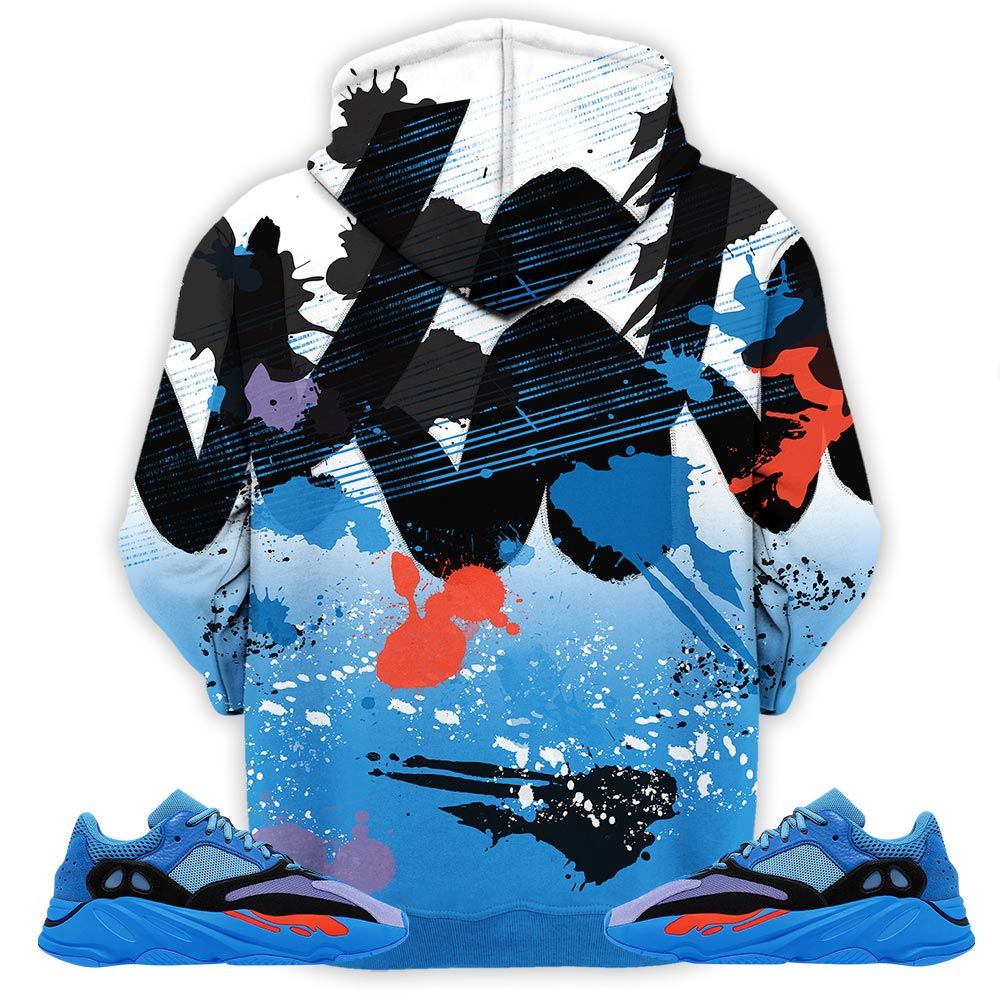 Rugrats 90S Watercolor Sneaker Shirt Match Boost 700 Hi-Res Blue, Yeezy 700 V1 Hi-Res Blue Hoodie Sweatshirt Tee All Over Print MKO Shirt