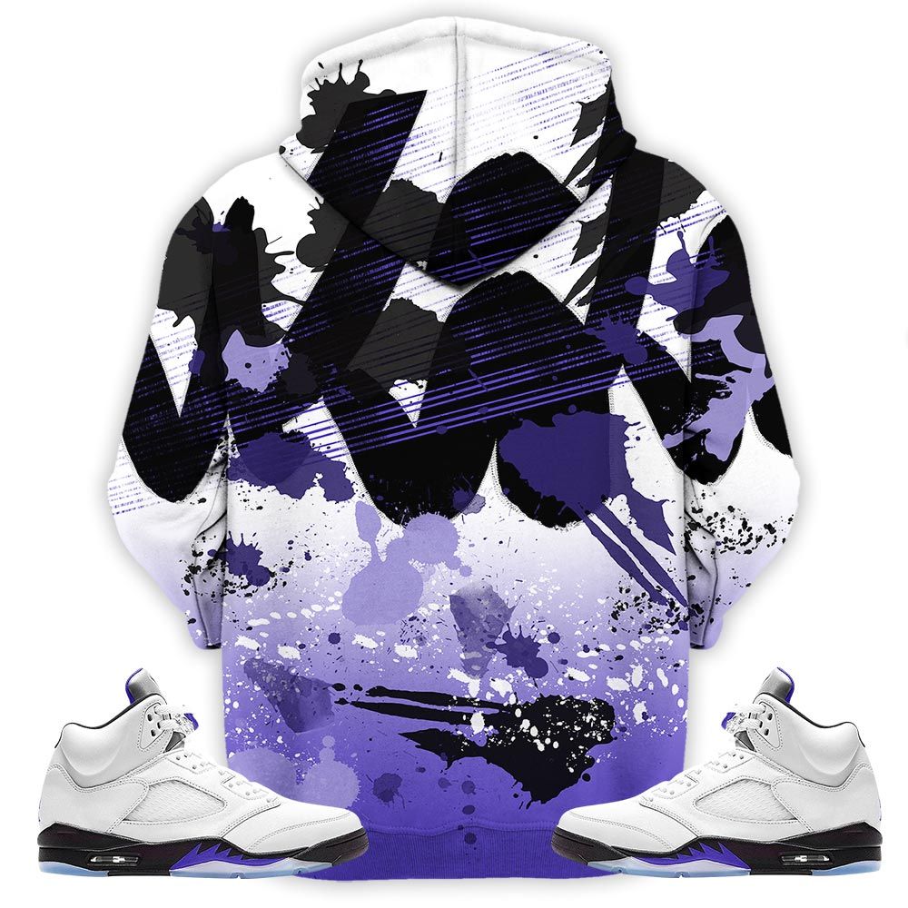 Rugrats 90S Watercolor Sneaker Shirt Match Dark Concord 5S, Jordan 5 Retro Concord Hoodie Sweatshirt Tee All Over Print MKO Shirt