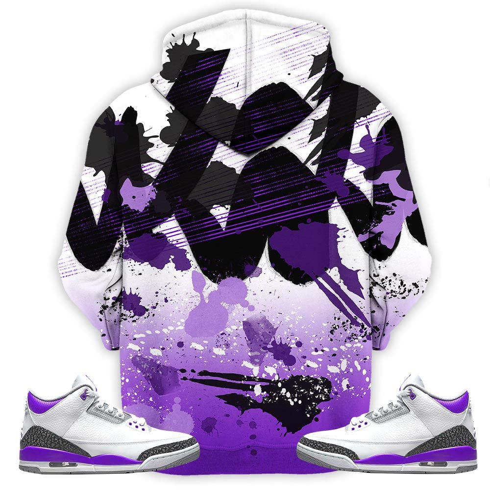 Rugrats 90S Watercolor Sneaker Shirt Match Dark Iris 3S, Jordan 3 Retro Dark Iris Hoodie Sweatshirt Tee All Over Print MKO Shirt