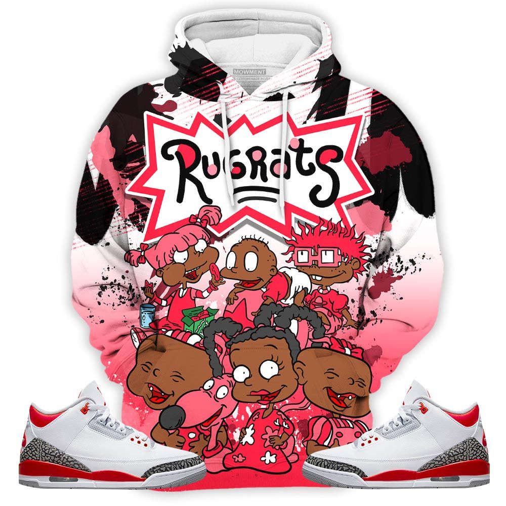 Rugrats 90S Watercolor Sneaker Shirt Match Fire Red 3S, Jordan 3 Retro Fire Red Hoodie Sweatshirt Tee All Over Print MKO Shirt Rugrats 90S Watercolor Sneaker Shirt Match Fire Red 3S, Jordan 3 Retro Fire Red Hoodie Sweatshirt Tee All Over Print MKO Shirt