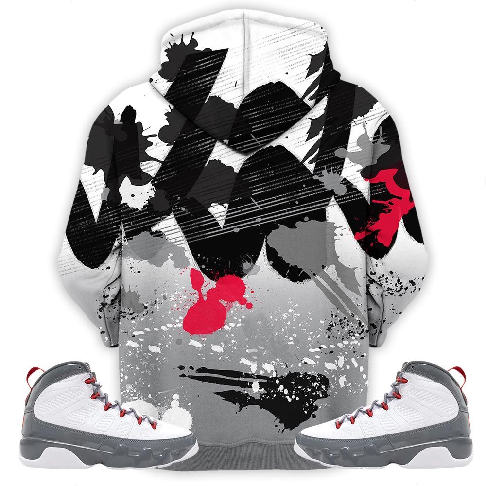 Rugrats 90S Watercolor Sneaker Shirt Match Grey Fire Red 9S, Jordan 9 Retro Fire Red Hoodie Sweatshirt Tee All Over Print MKO Shirt