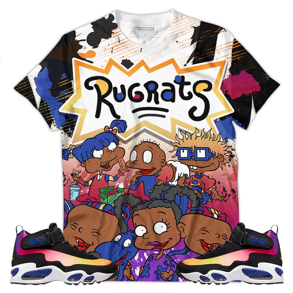 Rugrats 90S Watercolor Sneaker Shirt Match Max 1 Los Angeles, Air Griffey Max 1 Los Angeles Hoodie Sweatshirt Tee All Over Print MKO Shirt
