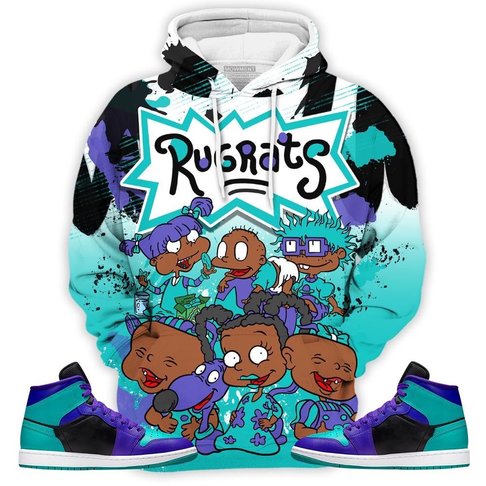 Rugrats 90S Watercolor Sneaker Shirt Match Mid Black Grape 1S, Jordan 1 Mid Black Grape Hoodie Sweatshirt Tee All Over Print MKO Shirt Rugrats 90S Watercolor Sneaker Shirt Match Mid Black Grape 1S, Jordan 1 Mid Black Grape Hoodie Sweatshirt Tee All Over Print MKO Shirt