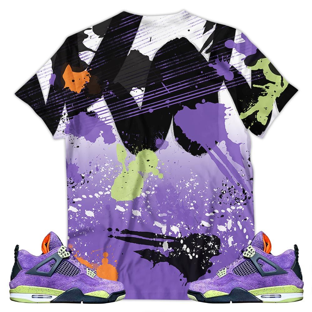 Rugrats 90S Watercolor Sneaker Shirt Match Retro Canyon Purple 4S, Jordan 4 Canyon Purple Hoodie Sweatshirt Tee All Over Print MKO Shirt