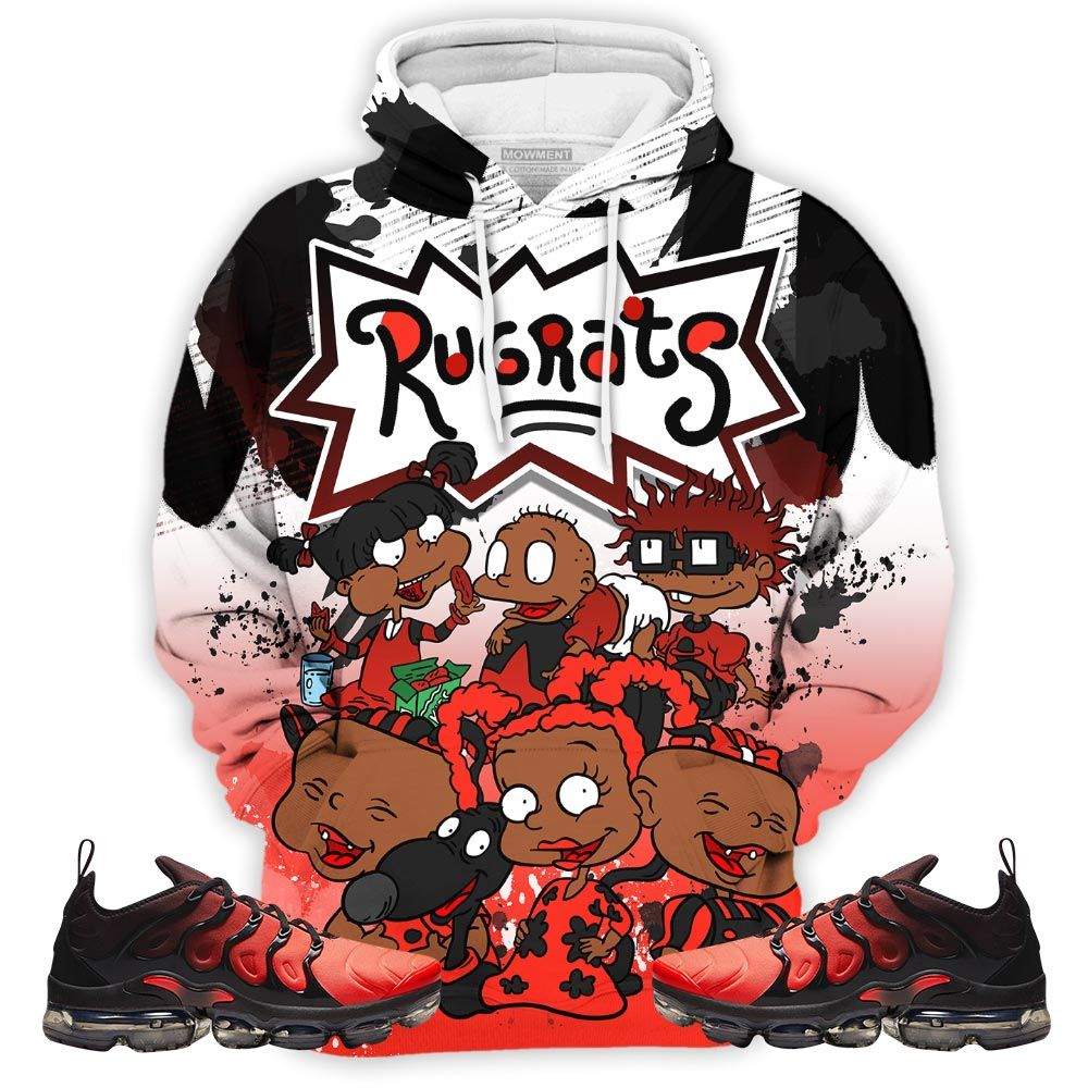 Rugrats 90S Watercolor Sneaker Shirt Match Vapormax Plus Red Black, Air Vapormax Plus Darth Maul Hoodie Sweatshirt Tee All Over Print MKO Shirt