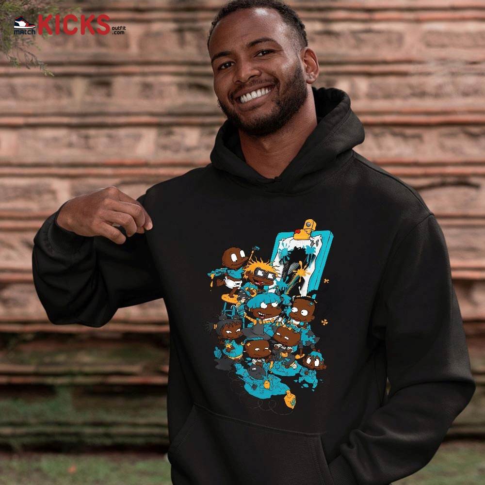 Rugrats Art Sneaker Shirt Match 2023 Retro Aqua 5s, Jordan 5 Aqua MKO T-Shirt Rugrats Art Sneaker Shirt Match 2023 Retro Aqua 5s, Jordan 5 Aqua MKO T-Shirt