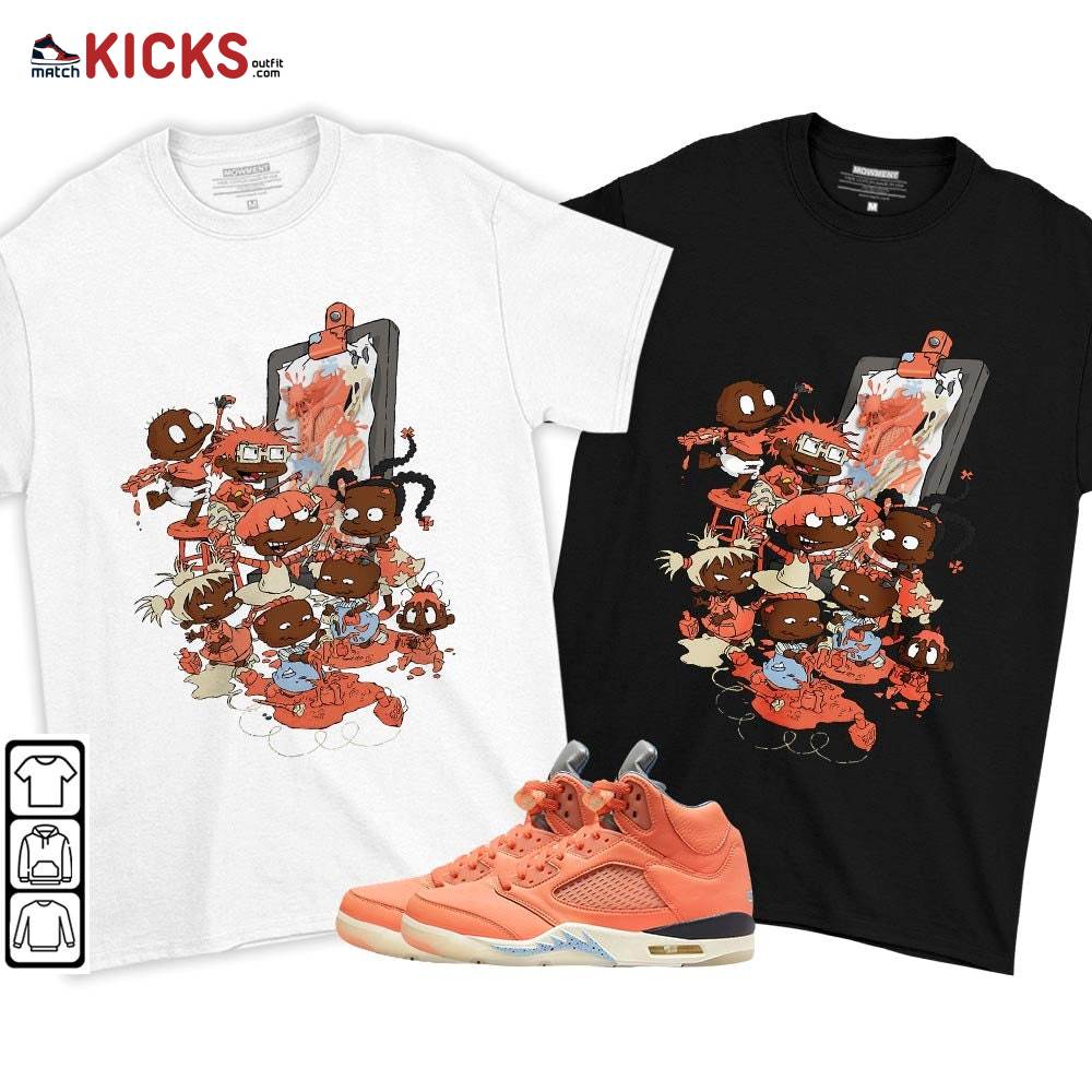 Rugrats Art Sneaker Shirt Match Crimson Bliss 5s, Jordan 5 DJ Khaled Crimson Bliss MKO T-Shirt Rugrats Art Sneaker Shirt Match Crimson Bliss 5s, Jordan 5 DJ Khaled Crimson Bliss MKO T-Shirt