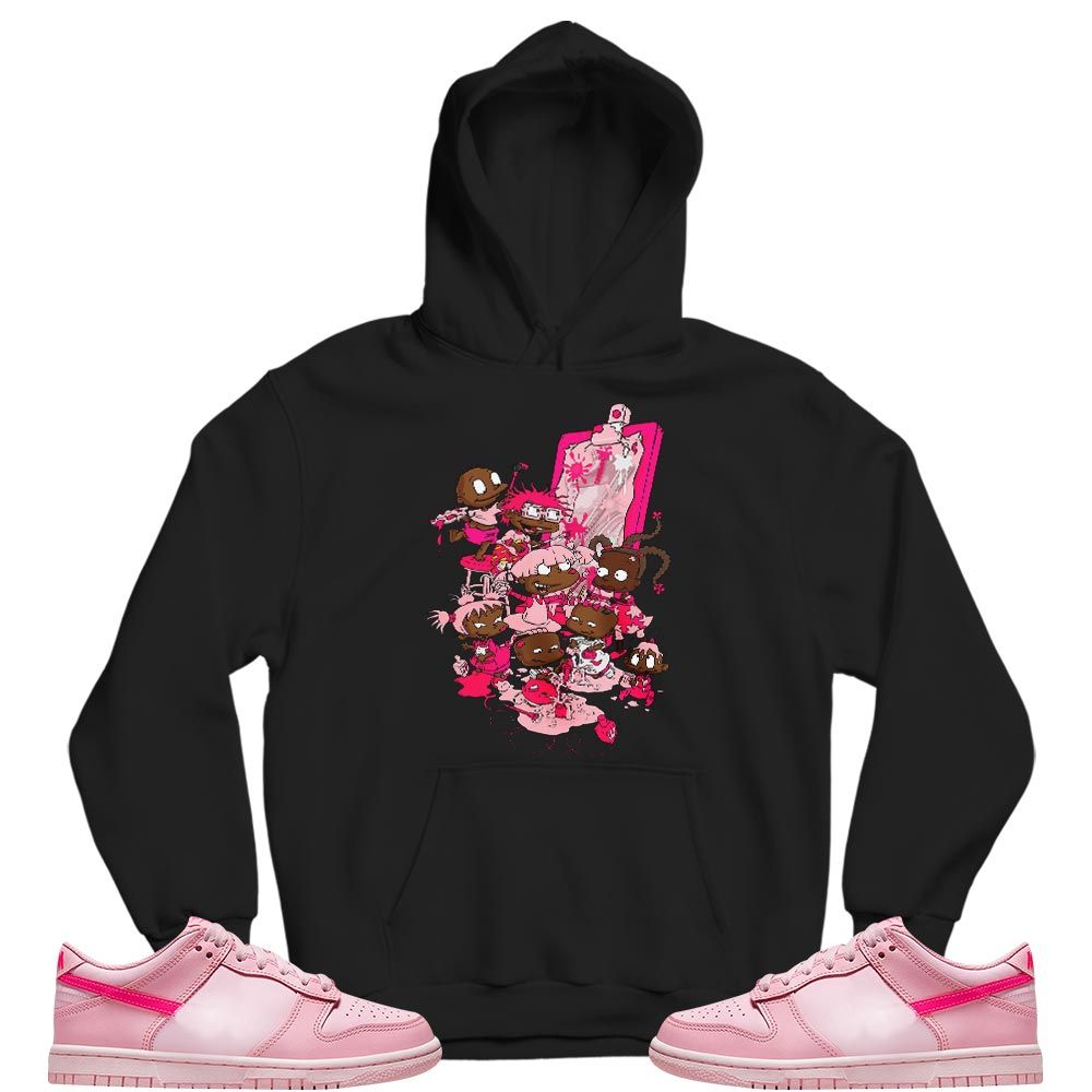 Rugrats Art Sneaker Shirt Match Low Triple Pink, Dunk Low Triple Pink MKO T-Shirt