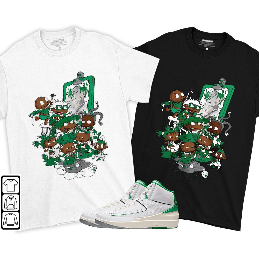 Rugrats Art Sneaker Shirt Match Lucky Green 2s, Jordan 2 Lucky Green MKO T-Shirt Rugrats Art Sneaker Shirt Match Lucky Green 2s, Jordan 2 Lucky Green MKO T-Shirt