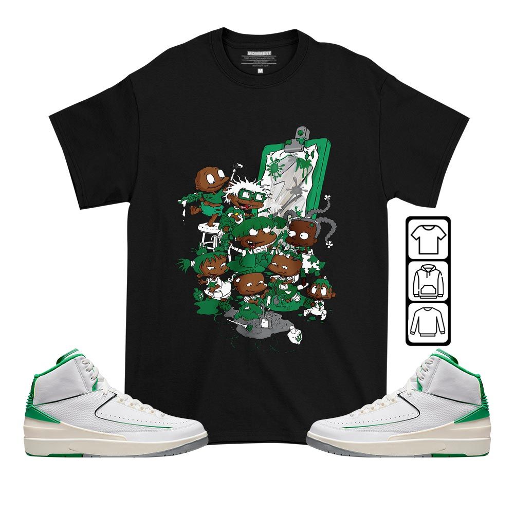 Rugrats Art Sneaker Shirt Match Lucky Green 2s, Jordan 2 Lucky Green MKO T-Shirt Rugrats Art Sneaker Shirt Match Lucky Green 2s, Jordan 2 Lucky Green MKO T-Shirt