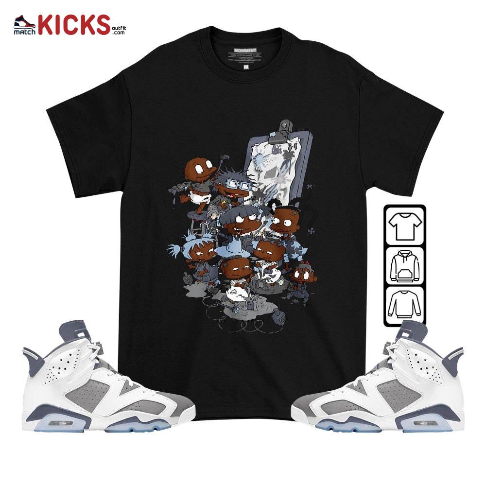 Rugrats Art Sneaker Shirt Match Retro Cool Grey 6s, Jordan 6 Cool Grey MKO T-Shirt