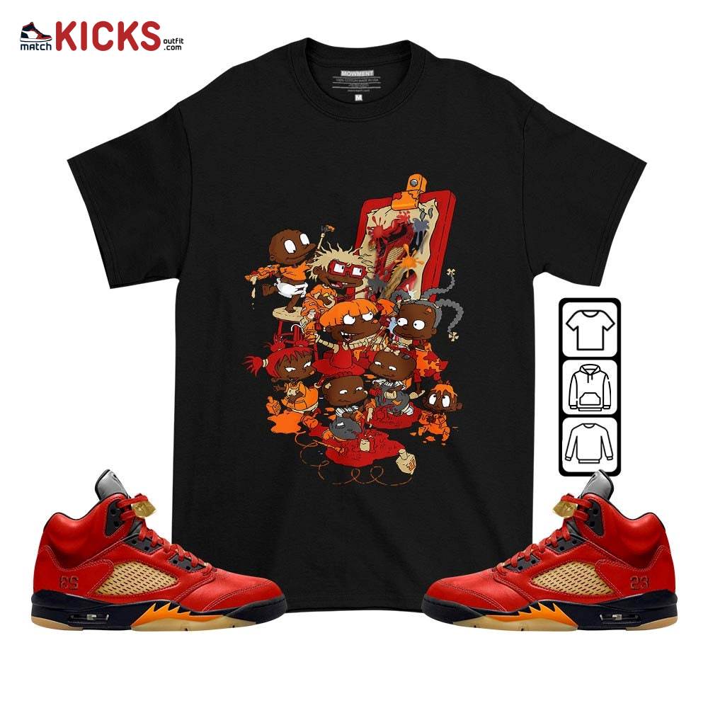 Rugrats Art Sneaker Shirt Match Retro Mars For Her 5s, Jordan 5 Mars For Her MKO T-Shirt