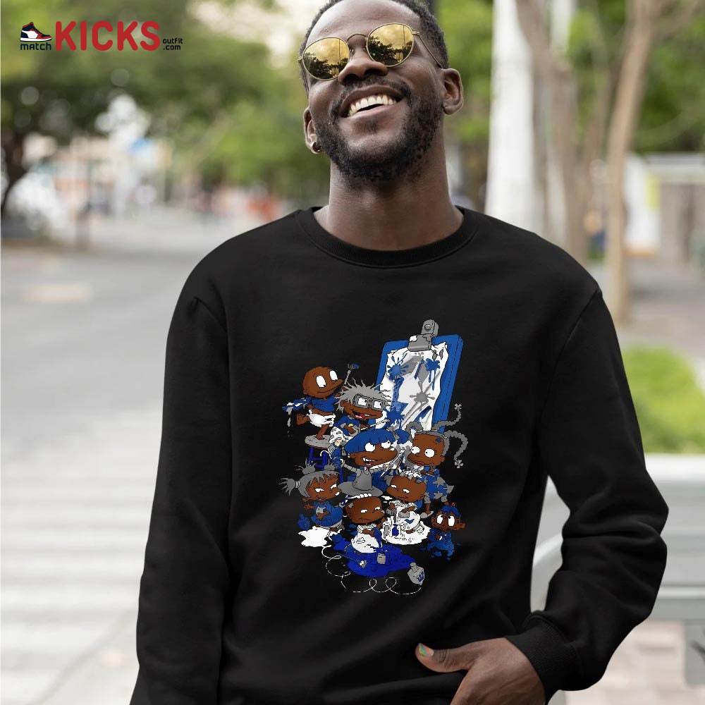 Rugrats Art Sneaker Shirt Match True Blue 1s, Jordan 1 High OG True Blue MKO T-Shirt Rugrats Art Sneaker Shirt Match True Blue 1s, Jordan 1 High OG True Blue MKO T-Shirt