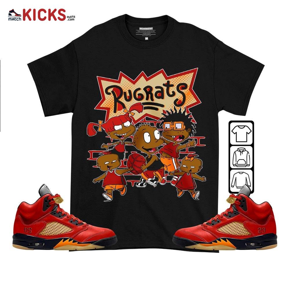 Rugrats Ball Sneaker Shirt Match 5 Dunk On Mars, Jordan 5 Mars For Her MKO T-Shirt