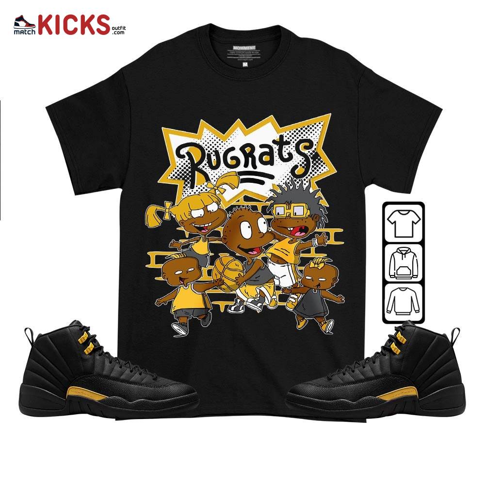 Rugrats Ball Sneaker Shirt Match Black Taxi 12s, Jordan 12 Retro Black Taxi MKO T-Shirt