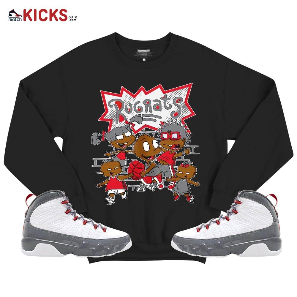 Rugrats Ball Sneaker Shirt Match Fire Red 9s, Jordan 9 Retro Fire Red MKO T-Shirt Rugrats Ball Sneaker Shirt Match Fire Red 9s, Jordan 9 Retro Fire Red MKO T-Shirt