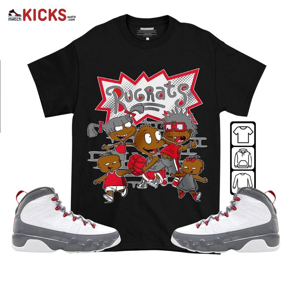Rugrats Ball Sneaker Shirt Match Fire Red 9s, Jordan 9 Retro Fire Red MKO T-Shirt Rugrats Ball Sneaker Shirt Match Fire Red 9s, Jordan 9 Retro Fire Red MKO T-Shirt