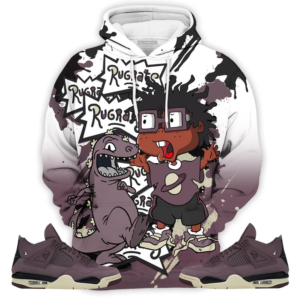 Rugrats Cartoon 90S Got Em Sneaker Shirt Match Violet Ore 4S, Jordan 4 A Ma Maniere Violet Ore Hoodie Sweatshirt Tee All Over Print MKO Shirt