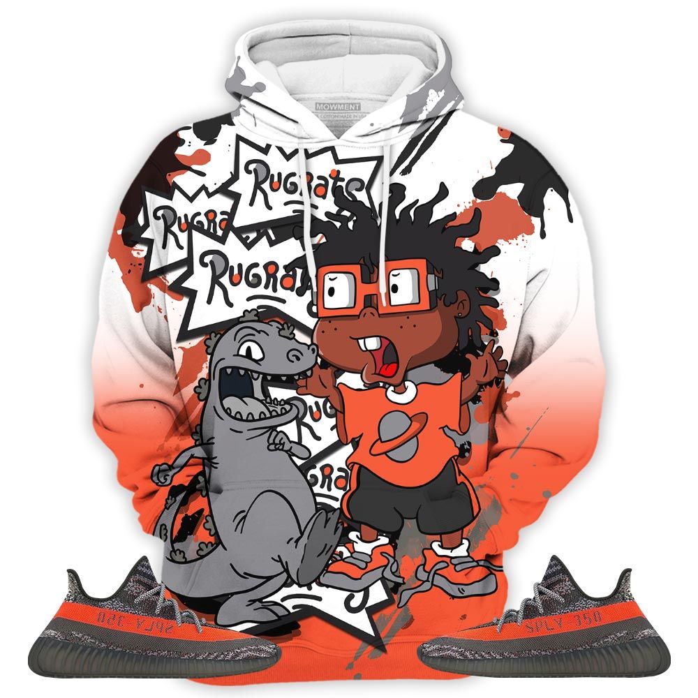 Rugrats Chuckie Got Em Sneaker Shirt Match Boots 350 V2 Dark Beluga, Yeezy 350 V2 Carbon Beluga Hoodie Sweatshirt Tee All Over Print MKO Shirt
