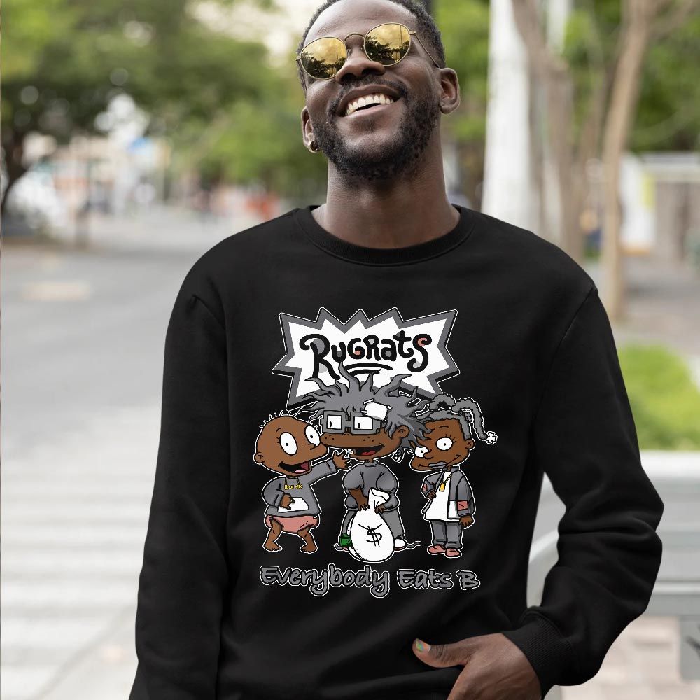 Rugrats Everybody Eats B Sneaker Shirt Match 95 Grey Coconut Milk, Air Max 95 Grey Fog MKO T-Shirt Rugrats Everybody Eats B Sneaker Shirt Match 95 Grey Coconut Milk, Air Max 95 Grey Fog MKO T-Shirt