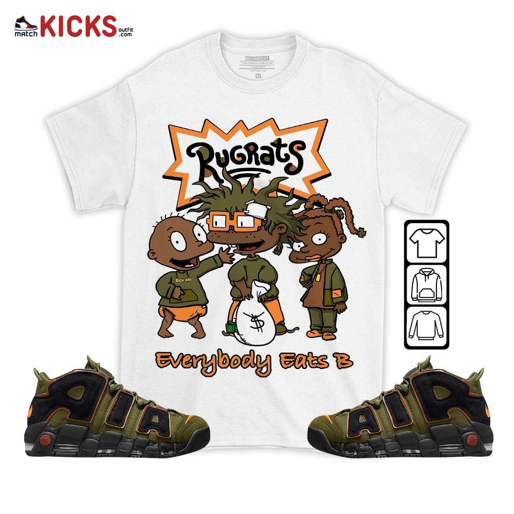 Rugrats Everybody Eats B Sneaker Shirt Match 96 Cargo Khaki, Air More Uptempo Cargo Khaki MKO T-Shirt Rugrats Everybody Eats B Sneaker Shirt Match 96 Cargo Khaki, Air More Uptempo Cargo Khaki MKO T-Shirt