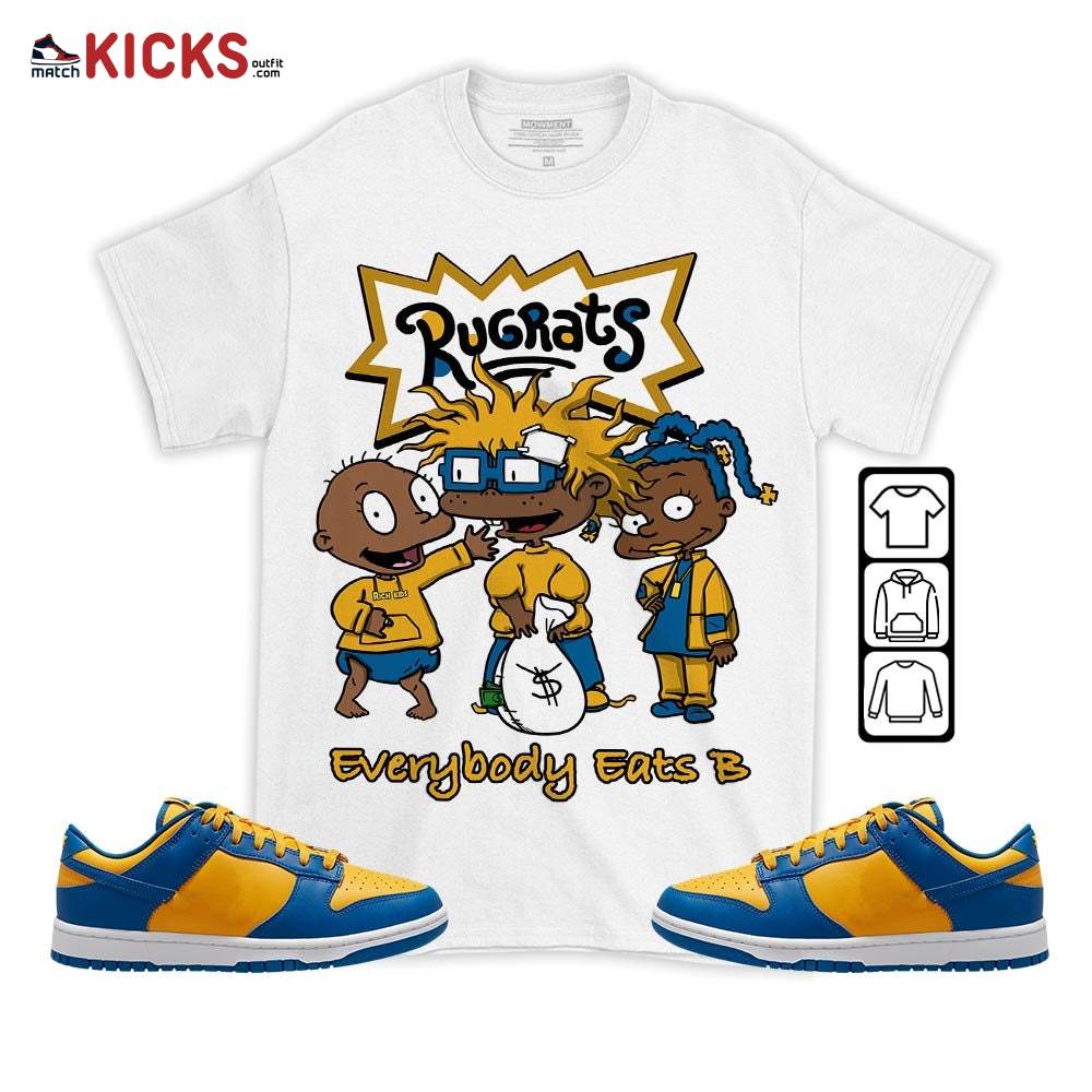 Rugrats Everybody Eats B Sneaker Shirt Match Dunk Low Blue Yellow, Dunk Low Blue Jay MKO T-Shirt Rugrats Everybody Eats B Sneaker Shirt Match Dunk Low Blue Yellow, Dunk Low Blue Jay MKO T-Shirt