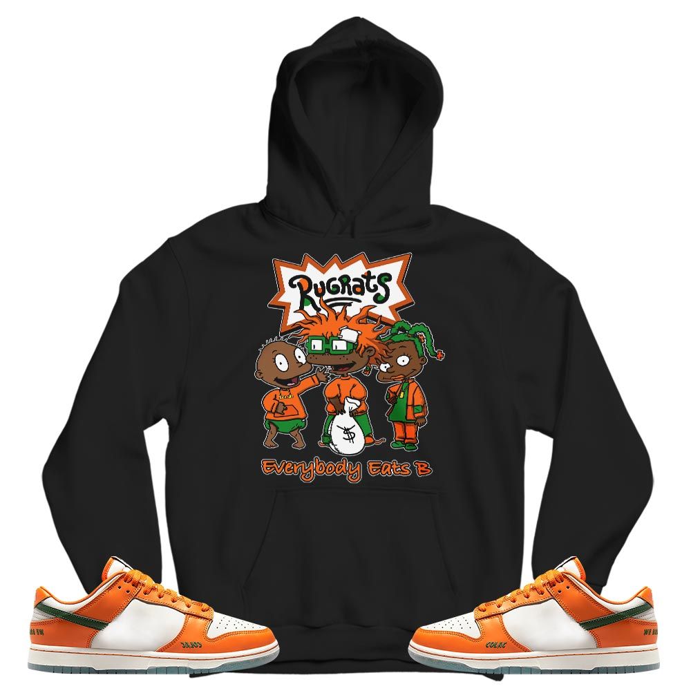 Rugrats Everybody Eats B Sneaker Shirt Match Dunk Low Florida AM, Dunk Low Florida AM University MKO T-Shirt
