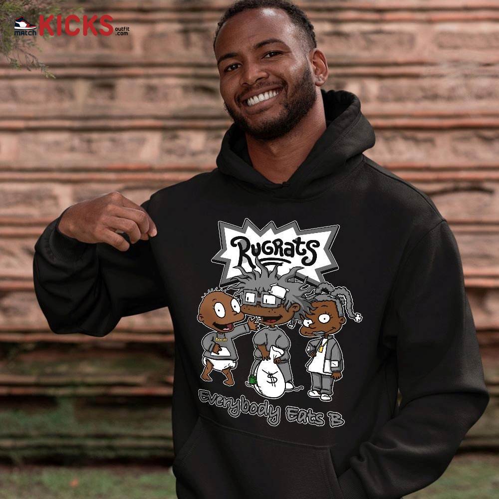 Rugrats Everybody Eats B Sneaker Shirt Match Dunk Panda Black White, Dunk Low Panda 2022 MKO T-Shirt Rugrats Everybody Eats B Sneaker Shirt Match Dunk Panda Black White, Dunk Low Panda 2022 MKO T-Shirt