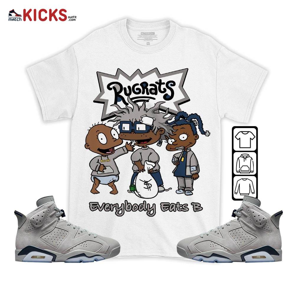Rugrats Everybody Eats B Sneaker Shirt Match Georgetown 6s, Jordan 6 Retro Georgetown MKO T-Shirt Rugrats Everybody Eats B Sneaker Shirt Match Georgetown 6s, Jordan 6 Retro Georgetown MKO T-Shirt