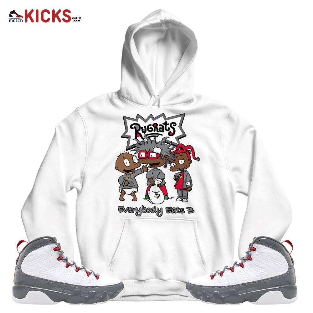Rugrats Everybody Eats B Sneaker Shirt Match Grey Fire Red 9s, Jordan 9 Retro Fire Red MKO T-Shirt Rugrats Everybody Eats B Sneaker Shirt Match Grey Fire Red 9s, Jordan 9 Retro Fire Red MKO T-Shirt