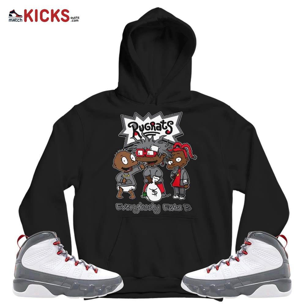 Rugrats Everybody Eats B Sneaker Shirt Match Grey Fire Red 9s, Jordan 9 Retro Fire Red MKO T-Shirt Rugrats Everybody Eats B Sneaker Shirt Match Grey Fire Red 9s, Jordan 9 Retro Fire Red MKO T-Shirt