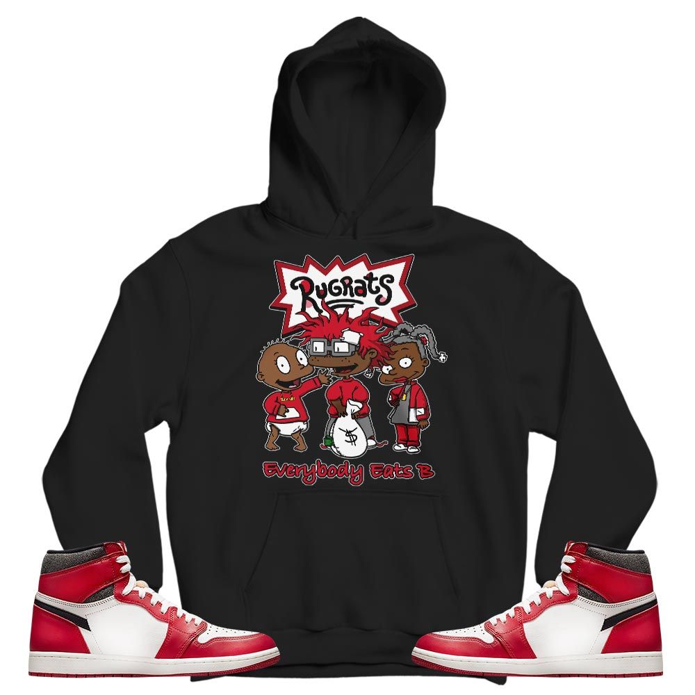 Rugrats Everybody Eats B Sneaker Shirt Match High OG Chicago 1s, Jordan 1 Lost Found Chicago MKO T-Shirt