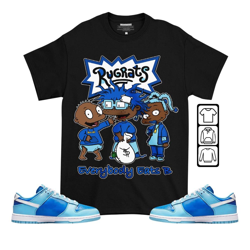 Rugrats Everybody Eats B Sneaker Shirt Match Low Argon 2022, Dunk Low Argon MKO T-Shirt