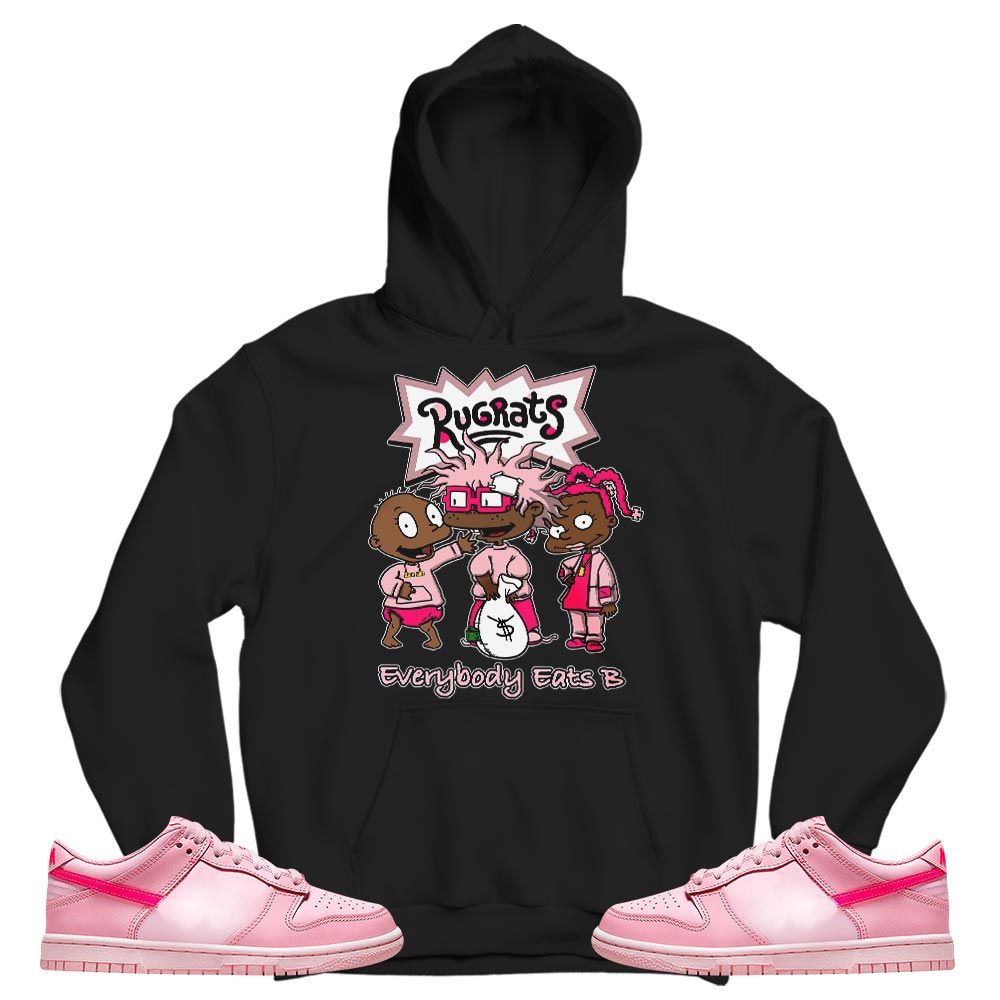 Rugrats Everybody Eats B Sneaker Shirt Match Low Triple Pink, Dunk Low Triple Pink MKO T-Shirt